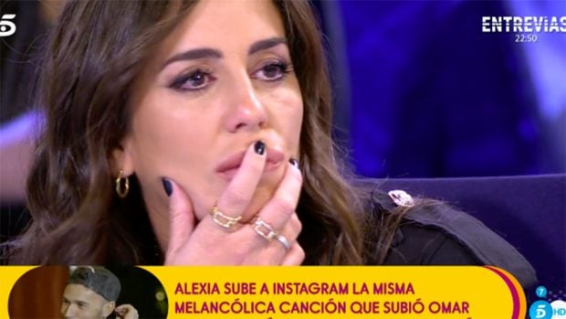 Anabel Pantoja en el plat&oacute;./Telecinco