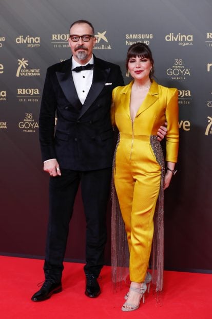 Fele Mart&iacute;nez y M&oacute;nica Regueiro en el photocall de los Goya 2022 / Gtres