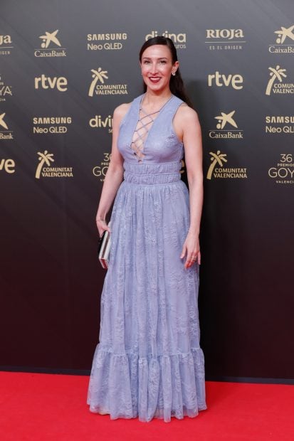 Ainhoa Aldanondo en el photocall de los Goya 2022 / Gtres