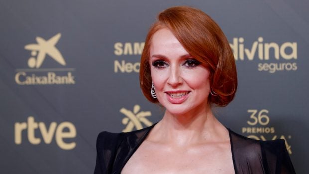 Cristina Casta&ntilde;o en el photocall de los Goya 2022