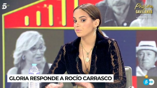 Gloria Camila en el plat&oacute;./Telecinco