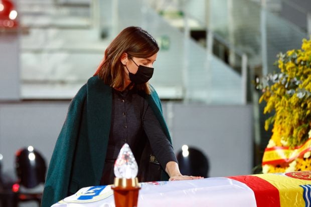 Alba Santana en el funeral de su padre / Gtres