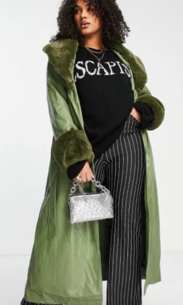 Trench de polipiel / Asos