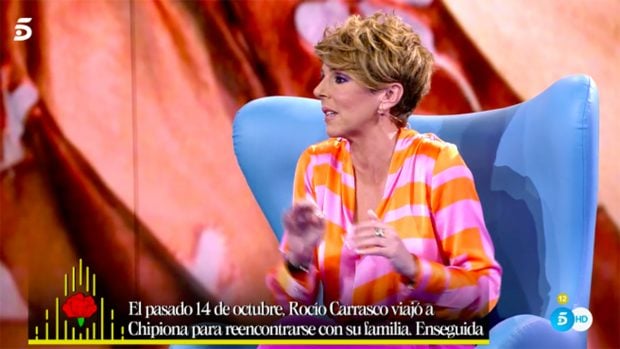 Roc&iacute;o Carrasco en el plat&oacute;./Telecinco