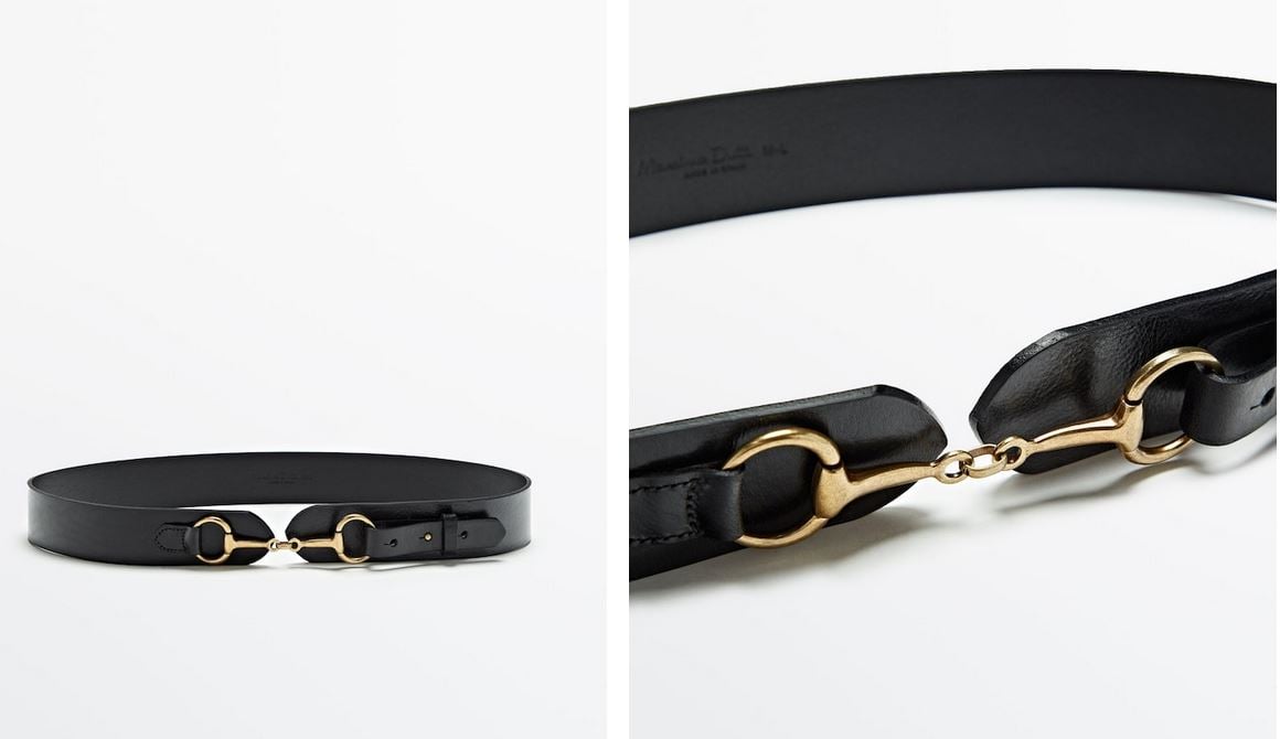 El cintur&oacute;n de Massimo Dutti para combinar con una americana