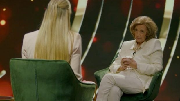 Mar&iacute;a Teresa Campos junto a Anne Igartiburu./Telemadrid
