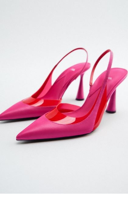 El rosa y el rojo s&iacute; son combinables: Zara tiene los taconazos para romper las reglas