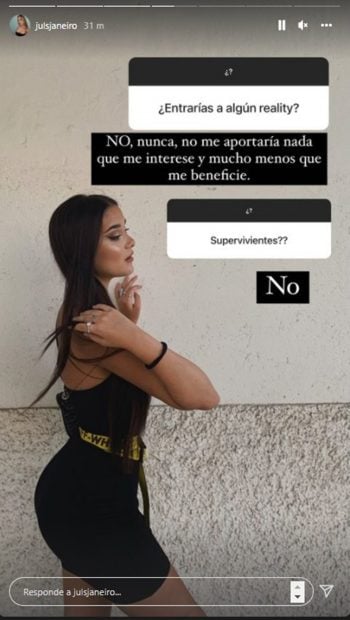 Storie de Julia Janeiro / Instagram