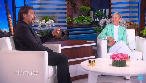 Javier Bardem en el programa de Ellen DeGeneres / Youtube