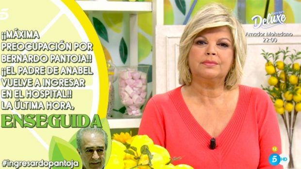 Terelu Campos en 'S&aacute;lvame Lemon Tea'./Telecinco