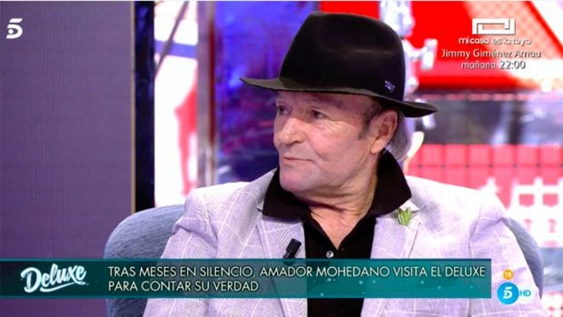 Amador en el plat&oacute;./Telecinco