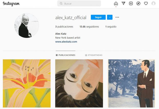 Perfil de Alex Katz / Instagram
