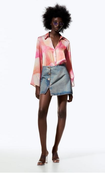 La camisa y falda pantal&oacute;n de Zara perfectos para combinarlos