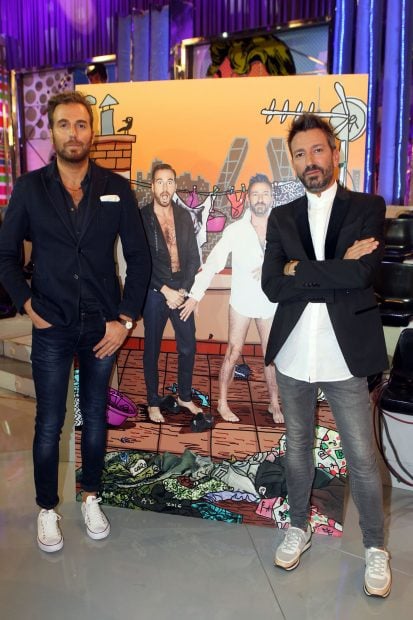 David Valldeperas y Ra&uacute;l Prieto en el plat&oacute; de 'S&aacute;lvame'./Gtres