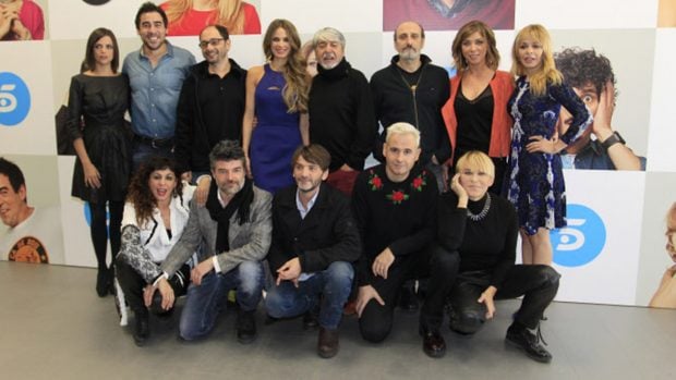 Jos&eacute; Luis Gil junto a sus compa&ntilde;eros de 'La que se avecina' / Gtres