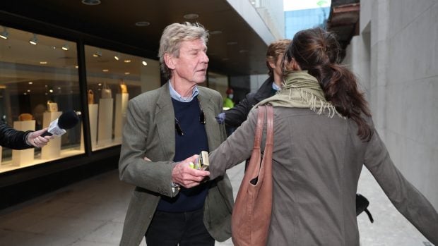Ernesto de Hannover y su novia Claudia Stilianopoulos en Madrid./Gtres