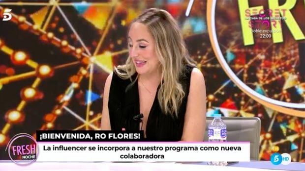 Roc&iacute;o Flores se estrena en 'Ya son las 8'./Telecinco