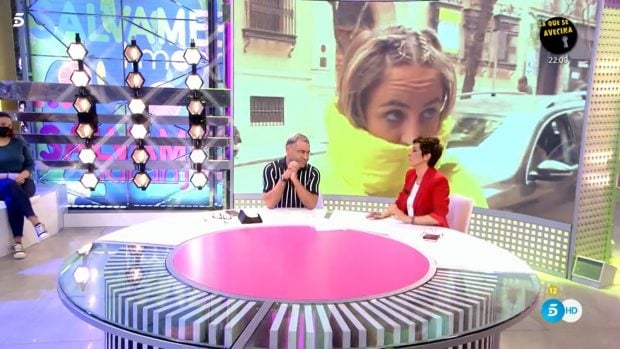 Jorge Javier V&aacute;zquez y Adela Gonz&aacute;lez en 'S&aacute;lvame' / Telecinco