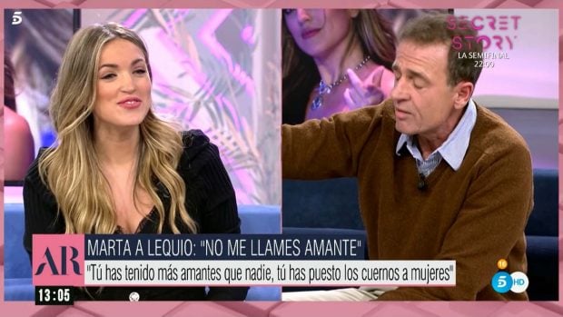 Marta Riesco y Alessandro Lecquio en 'El Programa de Ana Rosa' / Telecinco