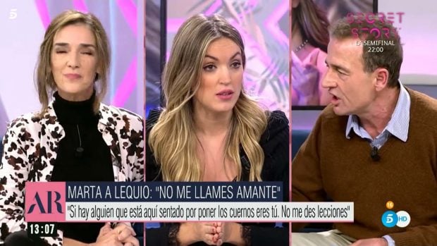 Marta Riesco, Paloma Garc&iacute;a-Pelayo y Alessandro Lecquio en 'El Programa de Ana Rosa' / Telecinco