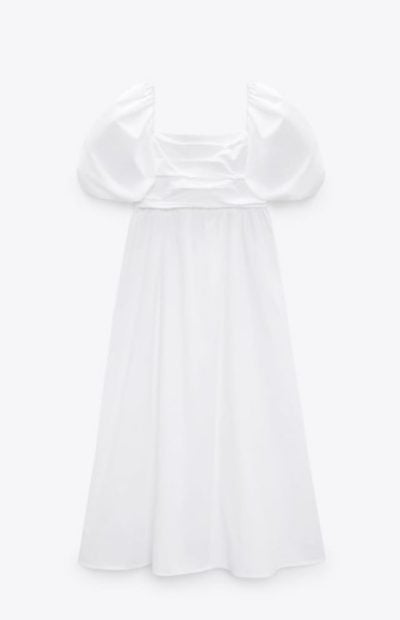 Vestido popel&iacute;n / Zara
