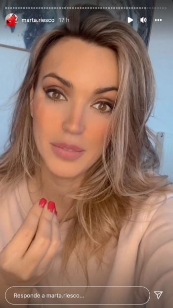 Marta Riesco en stories / Instagram
