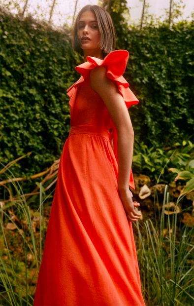 Vestido Rosario de la colecci&oacute;n de Tamara Falc&oacute; para Pedro del Hierro./Pedro del Hierro