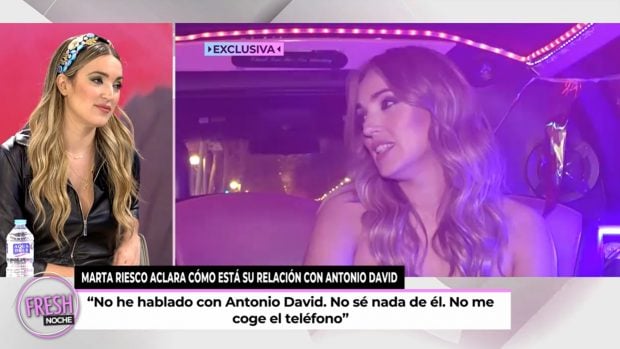 Marta Riesco en 'Ya son las ocho' / Telecinco