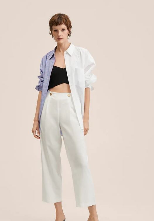 El pantal&oacute;n crop de Mango que vas a comprar en sus tres colores: &iexcl;Te salvar&aacute;n los looks de primavera!