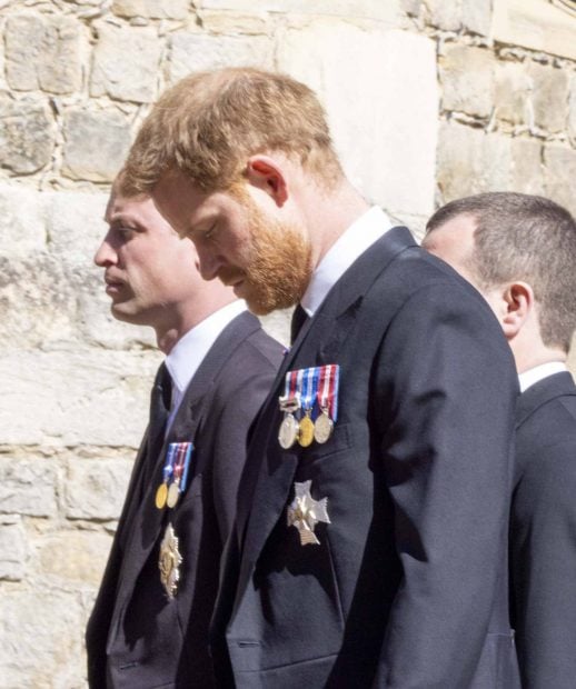 El pr&iacute;ncipe Harry en el funeral del duque de Edimburgo / Gtres