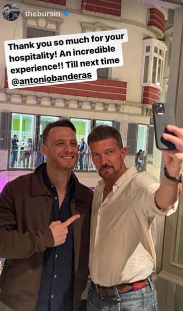 Antonio Banderas y Kerem B&uuml;rsin / Instagram