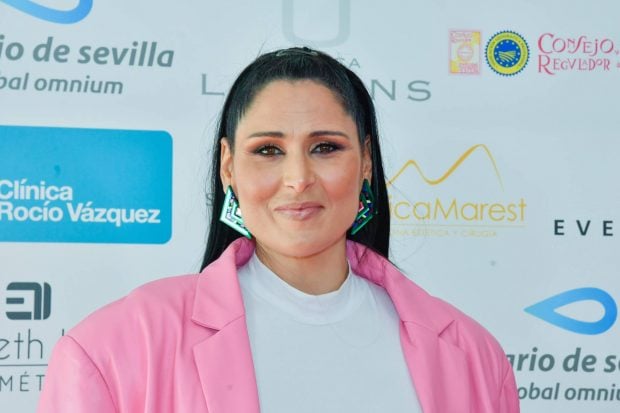 Rosa L&oacute;pez posando en un photocall / Gtres