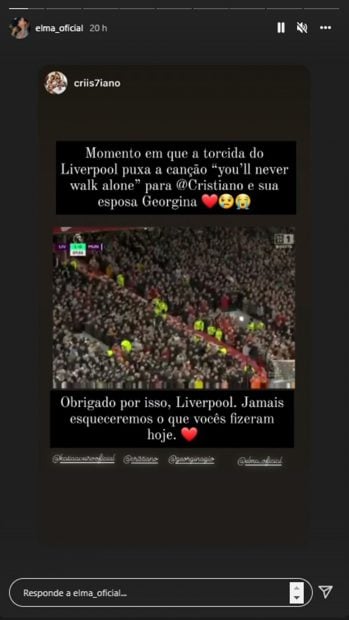Storie de Elma Aveiro / Instagram