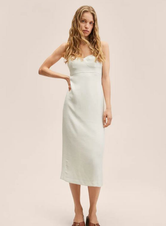 El vestido de Mango para marcar figura y con abertura trasera