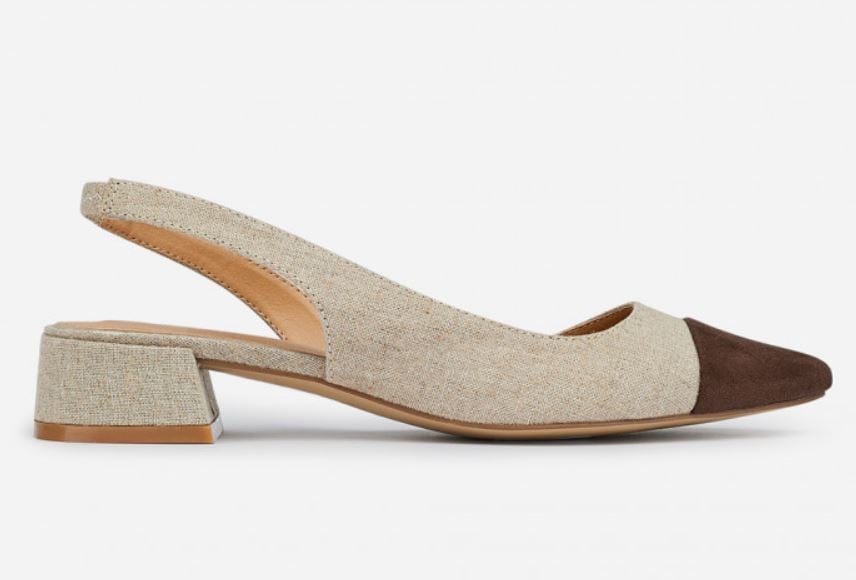 Los tacones bajos de MaryPaz para aguantar con ellos durante una boda