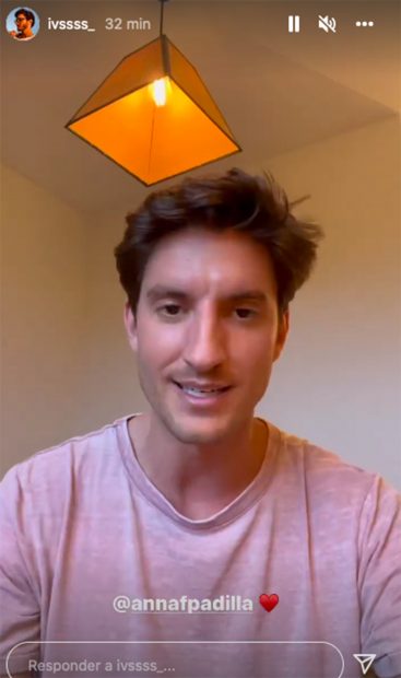 Iv&aacute;n Mart&iacute;n, expareja de Anna Ferrer hablando en redes sociales / Instagram @ivssss_