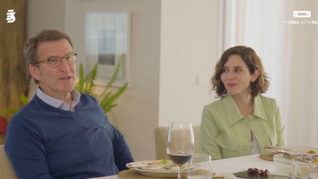 Feij&oacute;o e Isabel D&iacute;az Ayuso en 'Mi casa es la tuya' / Telecinco