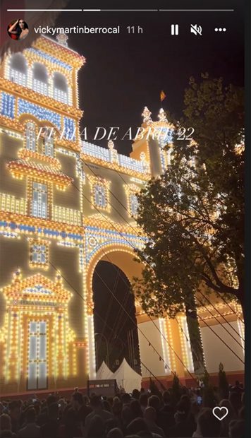 Vicky Mart&iacute;n Berrocal en la Feria de Abril / Instagram