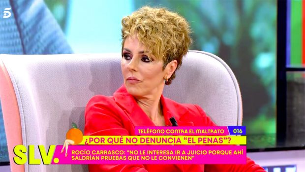Roc&iacute;o Carrasco, visiblemente emocionada / Telecinco