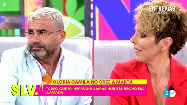 Roc&iacute;o Carrasco y Jorge Javier V&aacute;zquez en 'S&aacute;lvame' / Telecinco