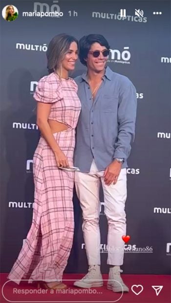 Mar&iacute;a Pombo y Pablo Castellano sonriendo / Instagram @mariapombo