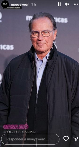 Bert&iacute;n Osborne en el photocall / Instagram @moeyewear