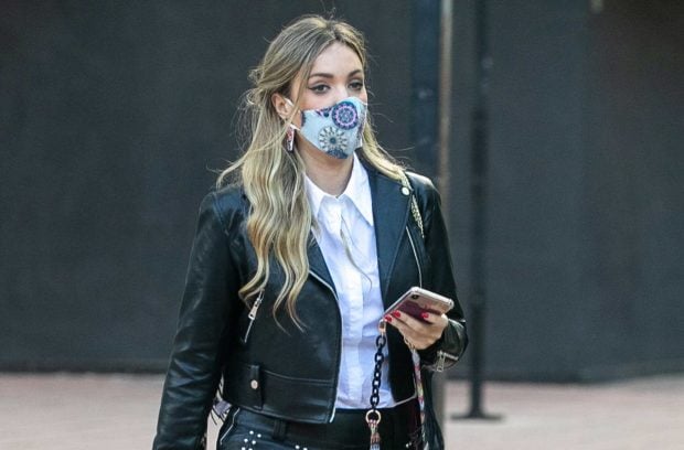 Marta Riesco saliendo de Telecinco / Gtres