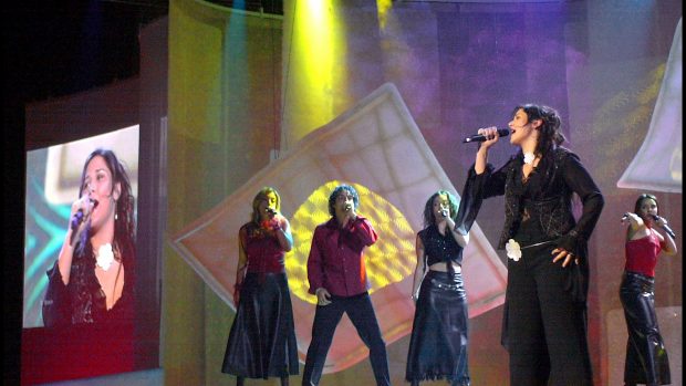 Rosa L&oacute;pez en Eurovisi&oacute;n 2002 / Gtres