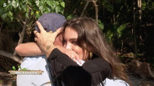 Kiko Matamoros y Marta L&oacute;pez en 'Supervivientes' / Telecinco