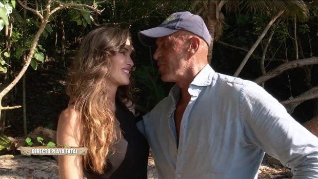 Kiko Matamoros y Marta L&oacute;pez en 'Supervivientes' / Telecinco