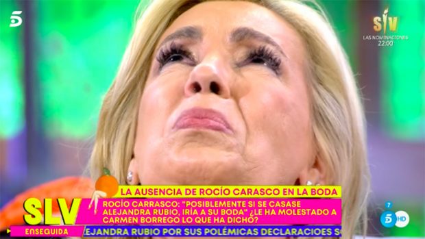 Carmen Borrego se derrumba en 'S&aacute;lvame' / Telecinco