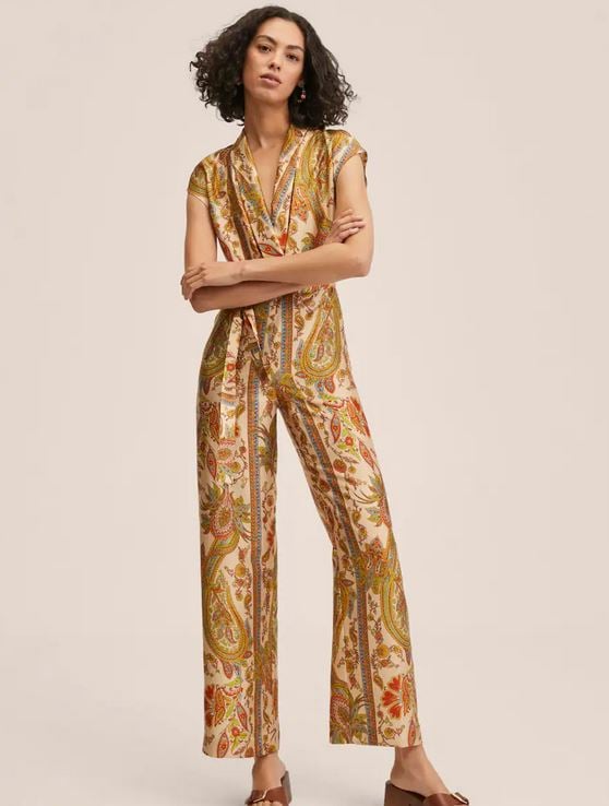 El mono estampado de Mango m&aacute;s elegante y que te marcar&aacute; la cintura