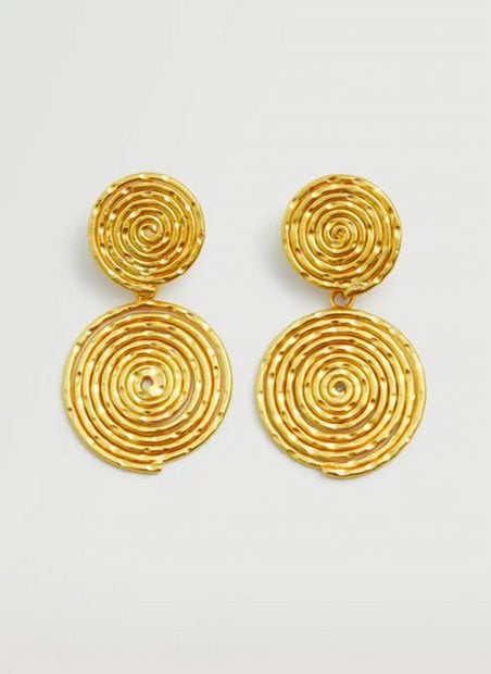 Pendientes dorados de Mango / Mango 