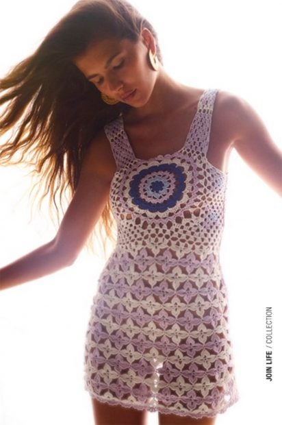 Vestido de tirante ancho en tonos pastel de Zara / Zara